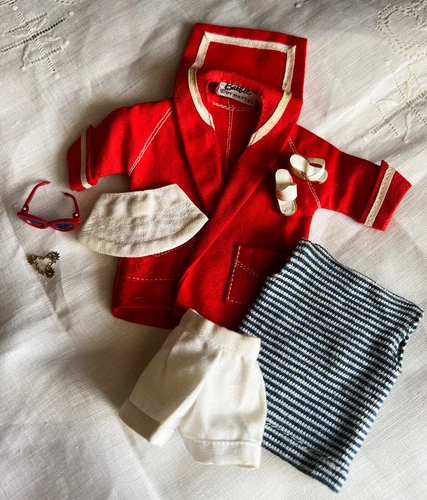 All Vintage 1959-62 BARBIE RESORT SET #963 Complete + Bonus SUNGLASSES EUC