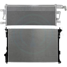 Radiator & AC Condenser Cooling Kit For 2013-2019 Ford Explorer 4-Door 3.5L V6