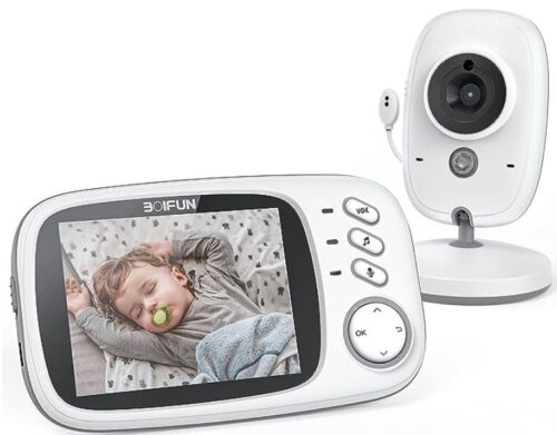 Babyphone avec caméra 720P, vision Nocturne, Capteur de température, Microphone  - Photo 1/4