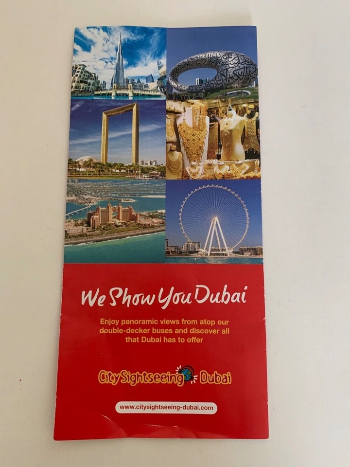 Dubai City Sightseeing Bus tour mapDubai 2023 English Version Mint