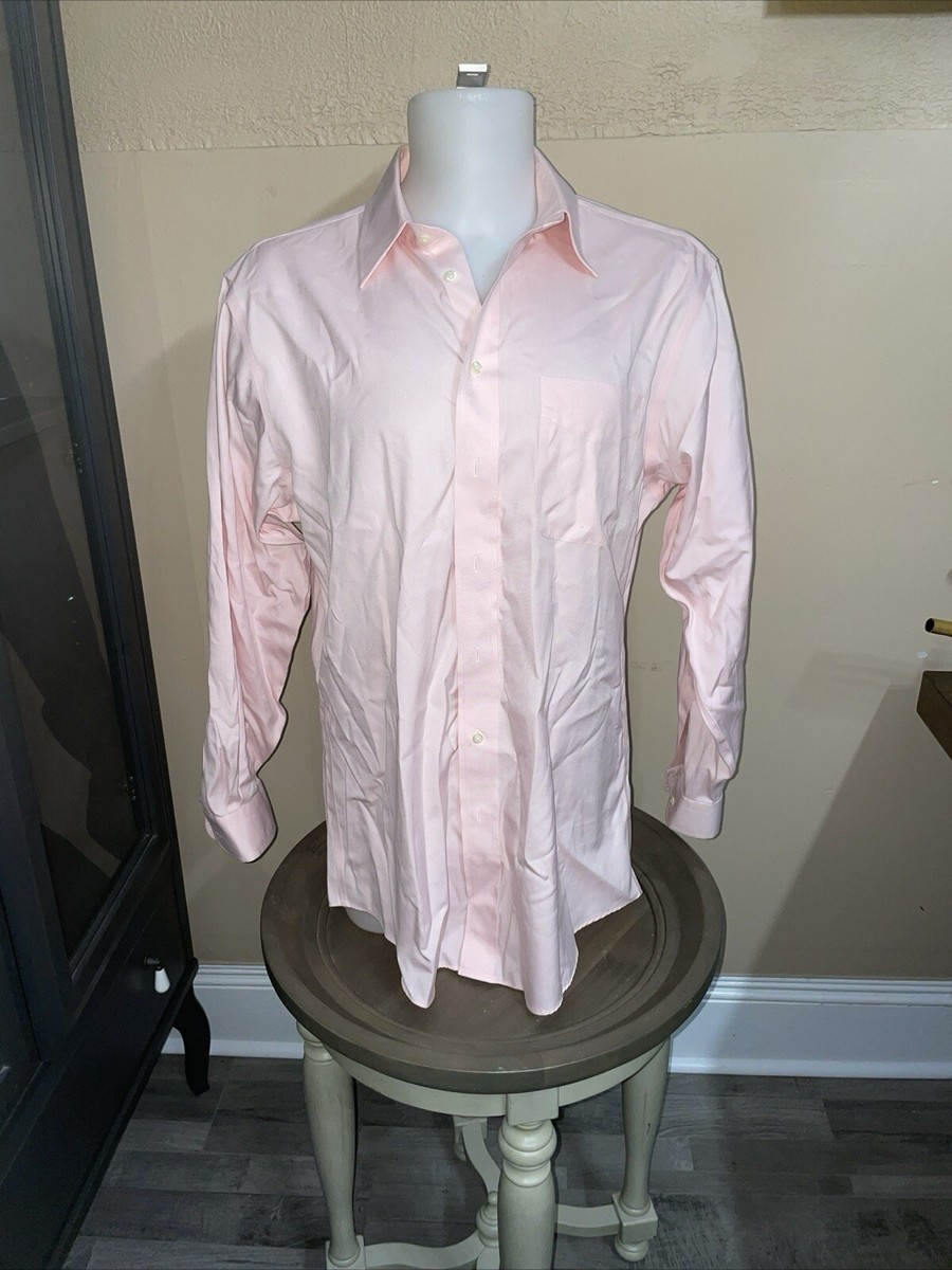 chinese dress ladies Ash & Erie Pink Wrinkle Resistant Dress Shirt for Short Men Pink / 15 / Slim main image 1