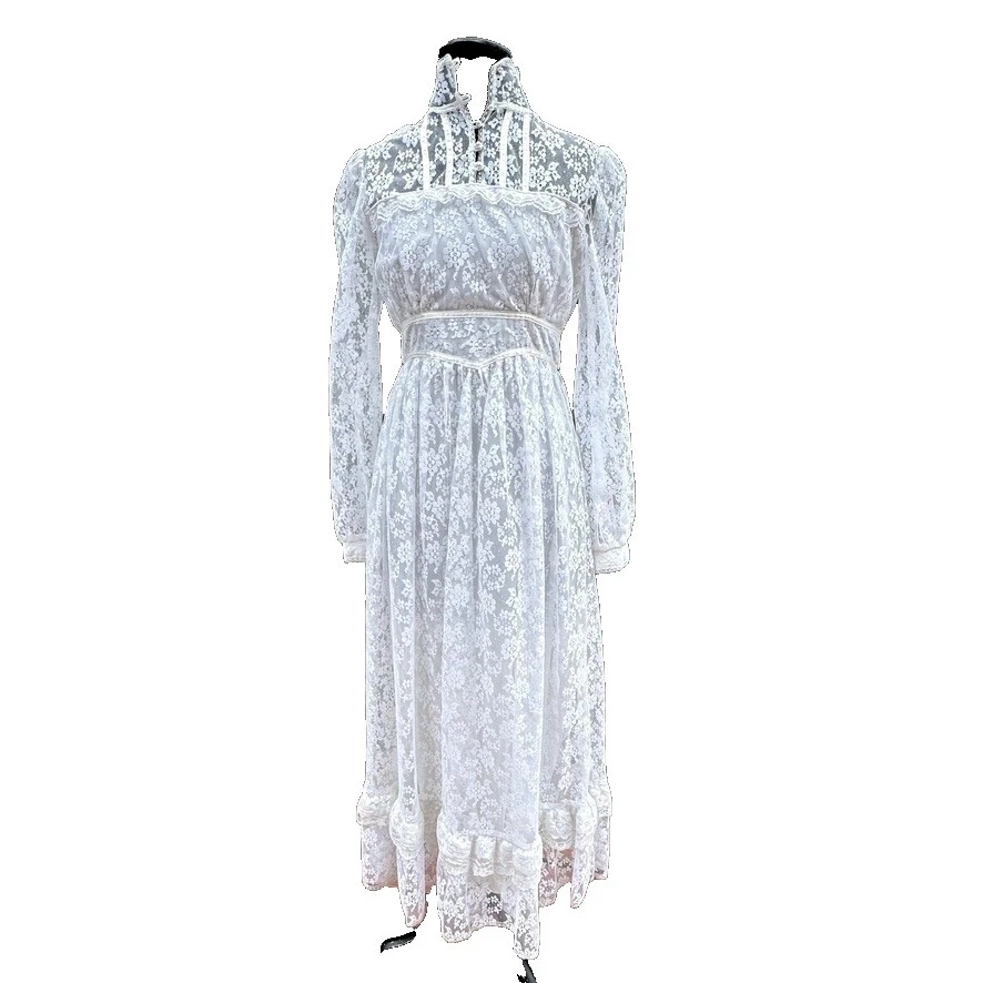 Gunne Sax Lace 1970s Vintage Clothing for Women