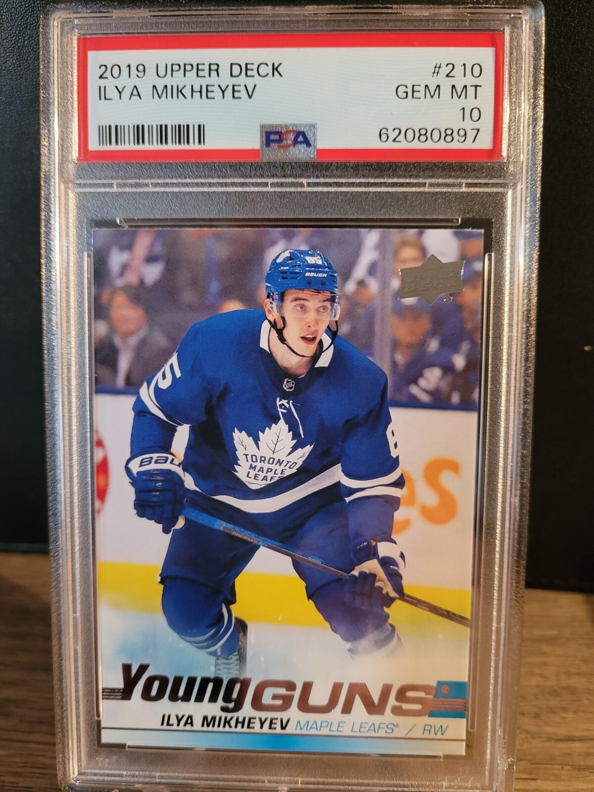 2019-20 Upper Deck #210 Ilya Mikheyev PSA 10 Gem Young Guns Toronto Maple Leafs