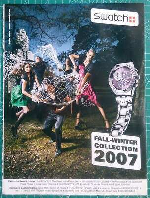 Rare Magazine 2007 ADVERTISEMENT Print Swiss SWATCH Watch Clipping Full Page AD