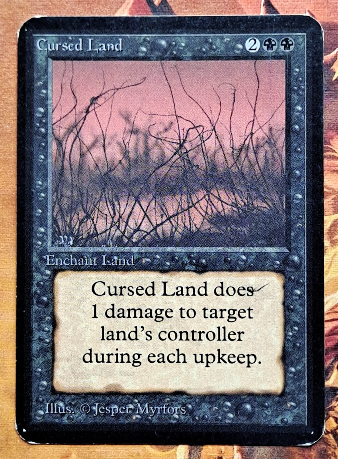 Mtg Alpha Cursed Land