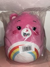 Care Bears Squishmallow Cheer Bear 12 inch Pink Plush 2025 NWT 