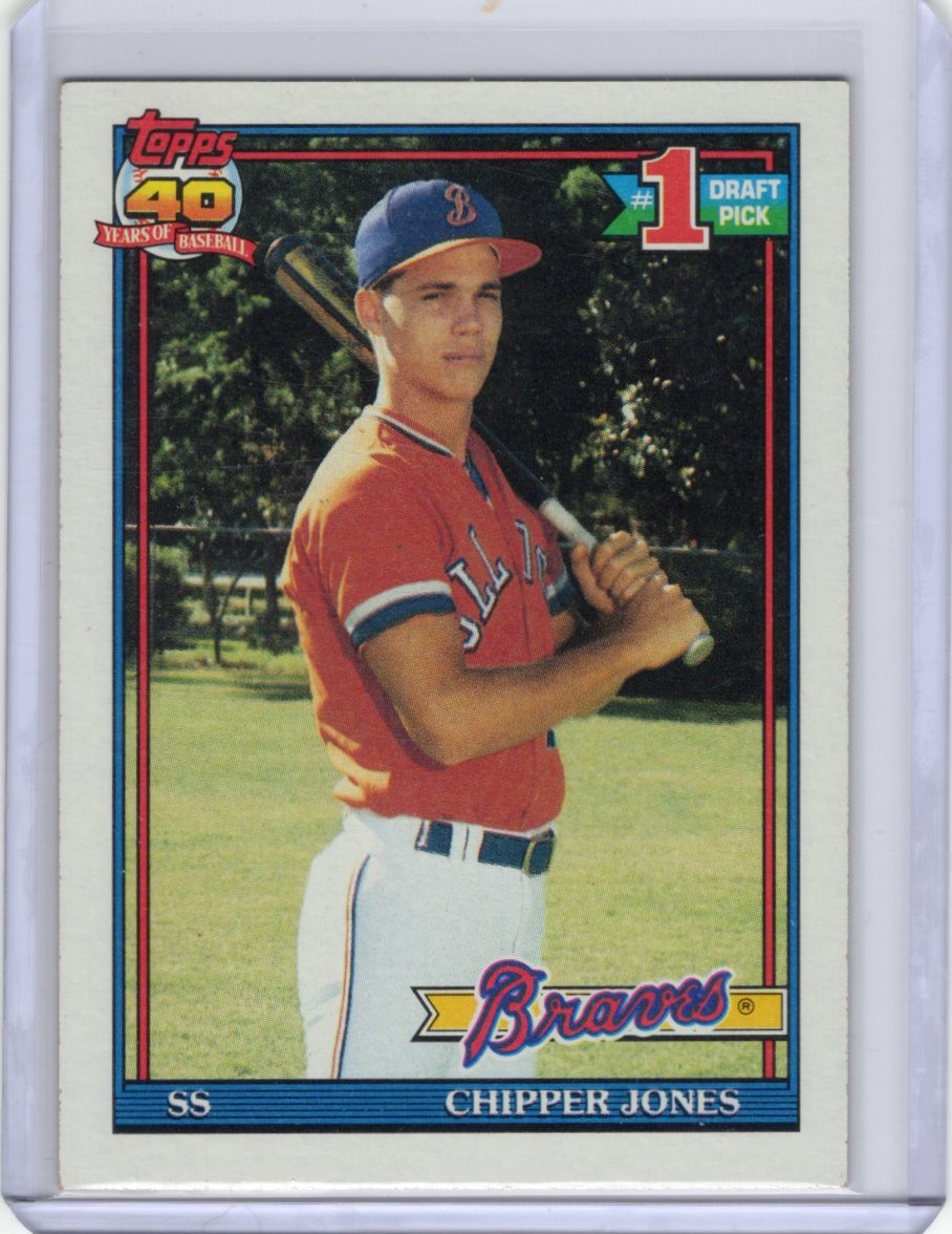 Chipper Jones 1991 Topps #333 #1 Draft Pick