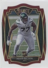 2020 Panini Select Premier Level Maroon Prizm Die-Cut Mekhi Becton #190 8d4