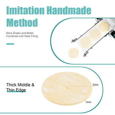Commercial Electric Dumpling Skin Processing Machine Maker Wonton Dough Wrapper
