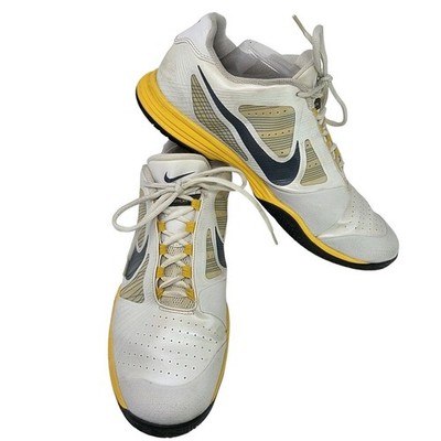 Nike Lunar Vapor 8 Tour Roger Federer White Yellow Men's Sz 11