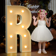 3FT Marquee Letters R, Large Light up Letters 3 Feet Tall with Lights, Big Lette