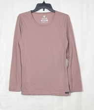 Adar Universal Women  s Long Sleeve Underscrub Comfort Tee Color Blush Size L