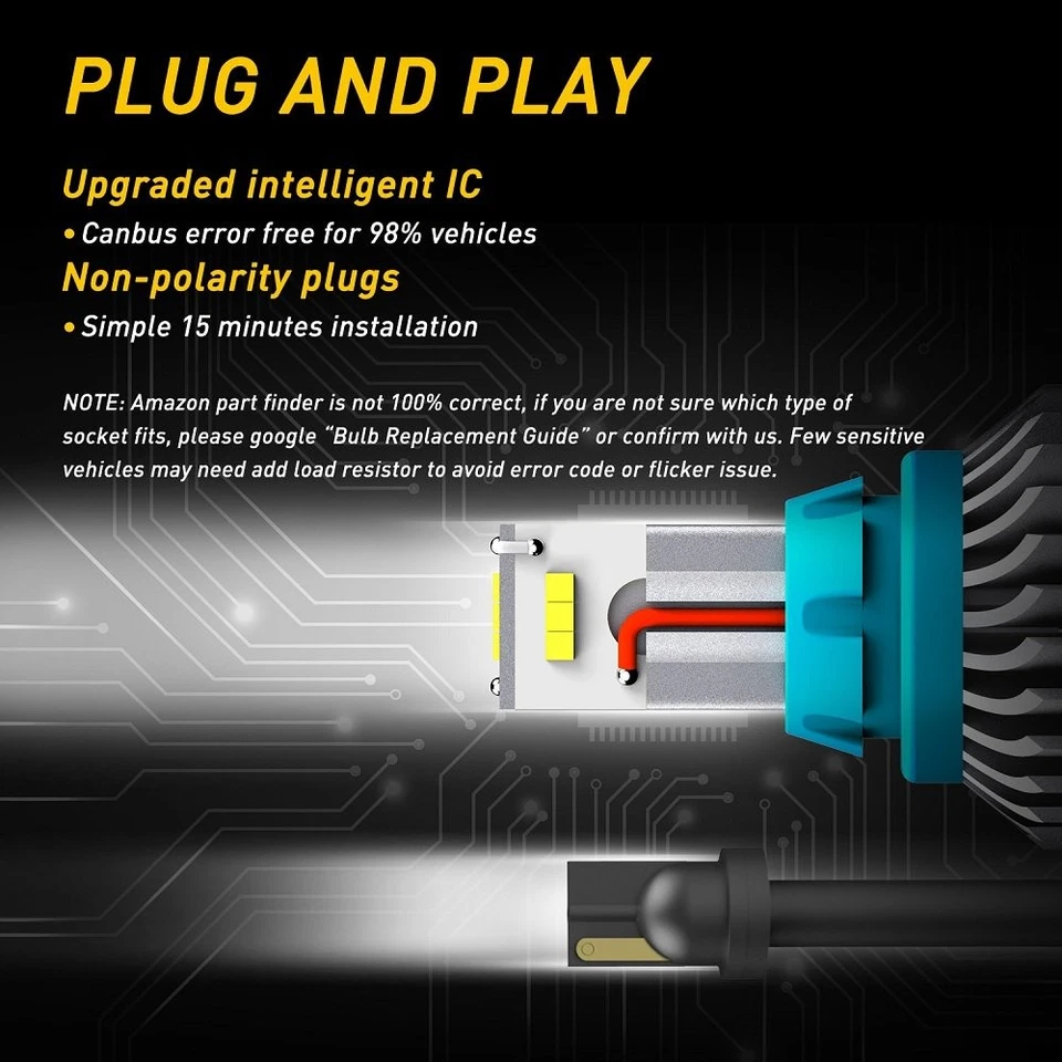 921 912 Canbus W16W Luz LED de reversa de respaldo 4000LM Bombillas para Chevy Ford 2/10x Foto 4 de 4