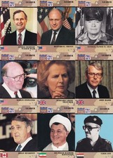 9 CARD PRO SET DESERT STORM LEADER LOT.