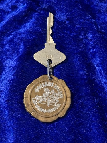 Vintage Caesars Palace Casino Las Vegas Nevada Hotel Room 4705 Key with Fob