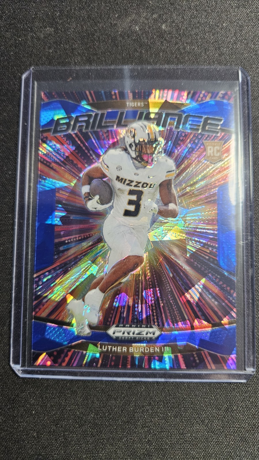 2025 Panini Prizm Draft Picks - Brilliance Luther Burden #12 Blue Ice Prizm /149