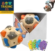 Boulder Block for Climbers, 3D Rock Training Ball for Grip Strength and Precisio