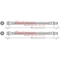 2X Metzger BremsschlÄUche Vorne Beidseitig Passend FÜR Ford Galaxy Mondeo S-MAX
