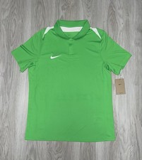 Image of Nike Academy Pro Dri Fit Polo Shirt Green Football Golf Training Tee Mens Large