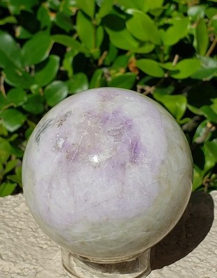 2.1'' Hackmanite Mineral Sphere Orb Ball STRONG UV, 241g or 8.5 oz