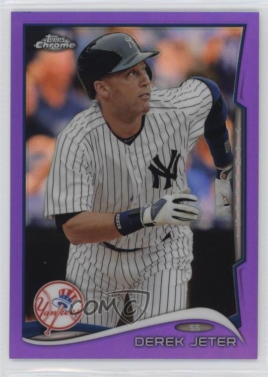 2014 Topps Chrome Retail Purple Refractor Derek Jeter #56 HOF 1o8a