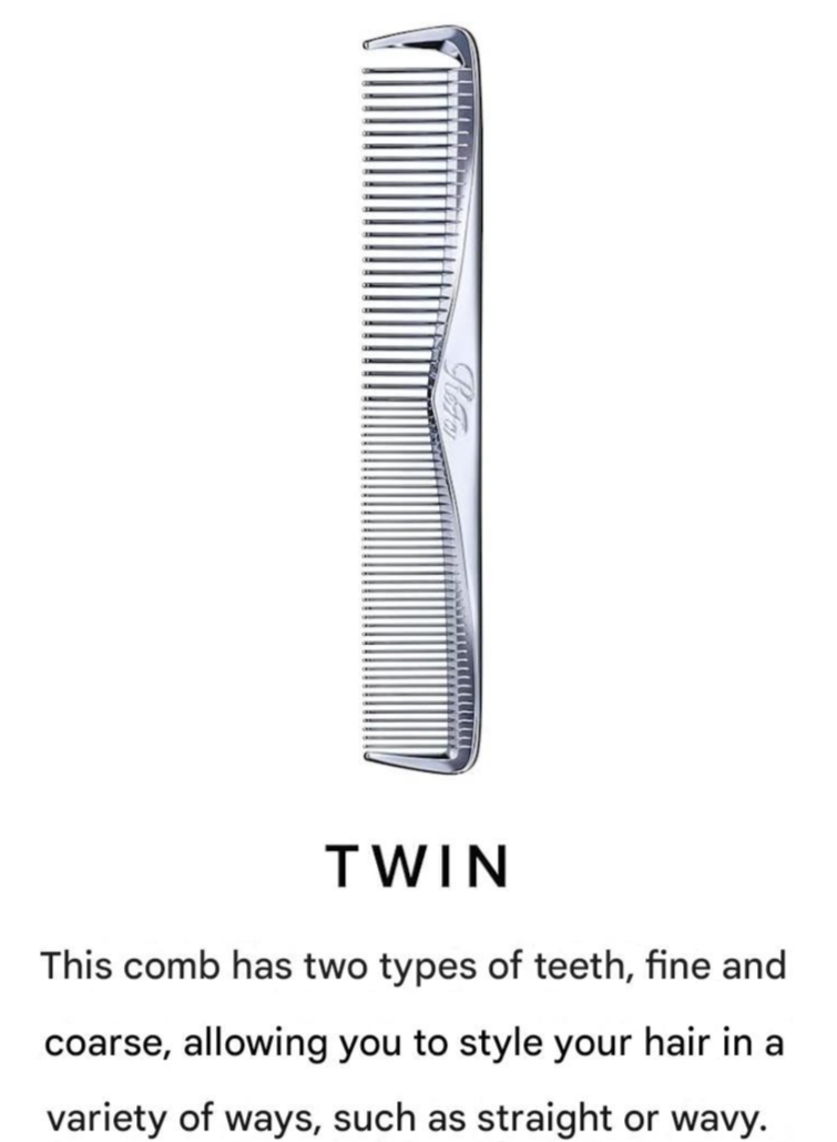 ReFa MARQUISE TWIN Hair Comb by MTG Anti-Static Styling Tool Gift