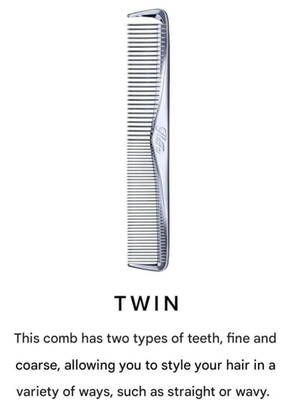 ReFa MARQUISE TWIN Hair Comb by MTG Anti-Static Styling Tool Gift