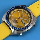 VINTAGE SEIKO 6139-6002 YELLOW POGUE CHRONOGRAPH AUTOMATIC WATCH