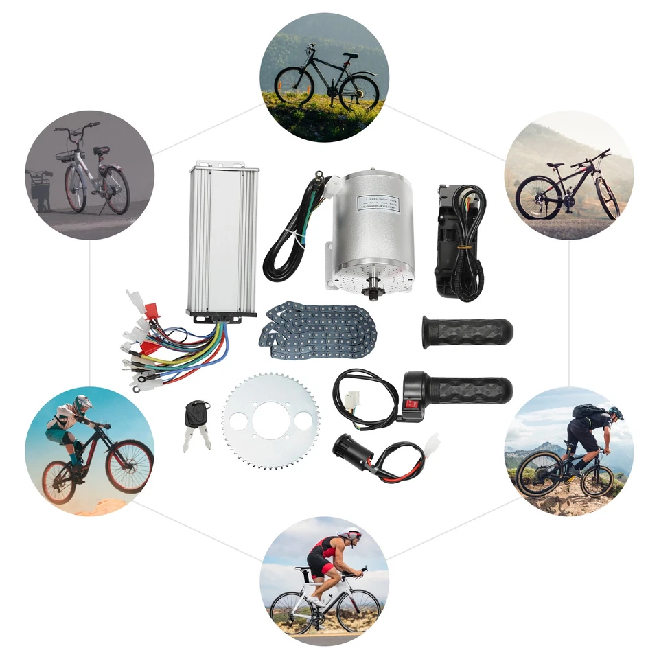 Kit de motor sin escobillas para bicicleta eléctrica bicicleta eléctrica moto de tierra navaja MX650 72V 3000W Foto 3 de 4