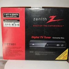 Zenith Model DTT901 Digital TV Tuner Converter Box WITH REMOTE & Original box