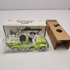 1991 Ertl die cast coin bank 1926 Seagrave fire truck 9071 Chevrolet NIB