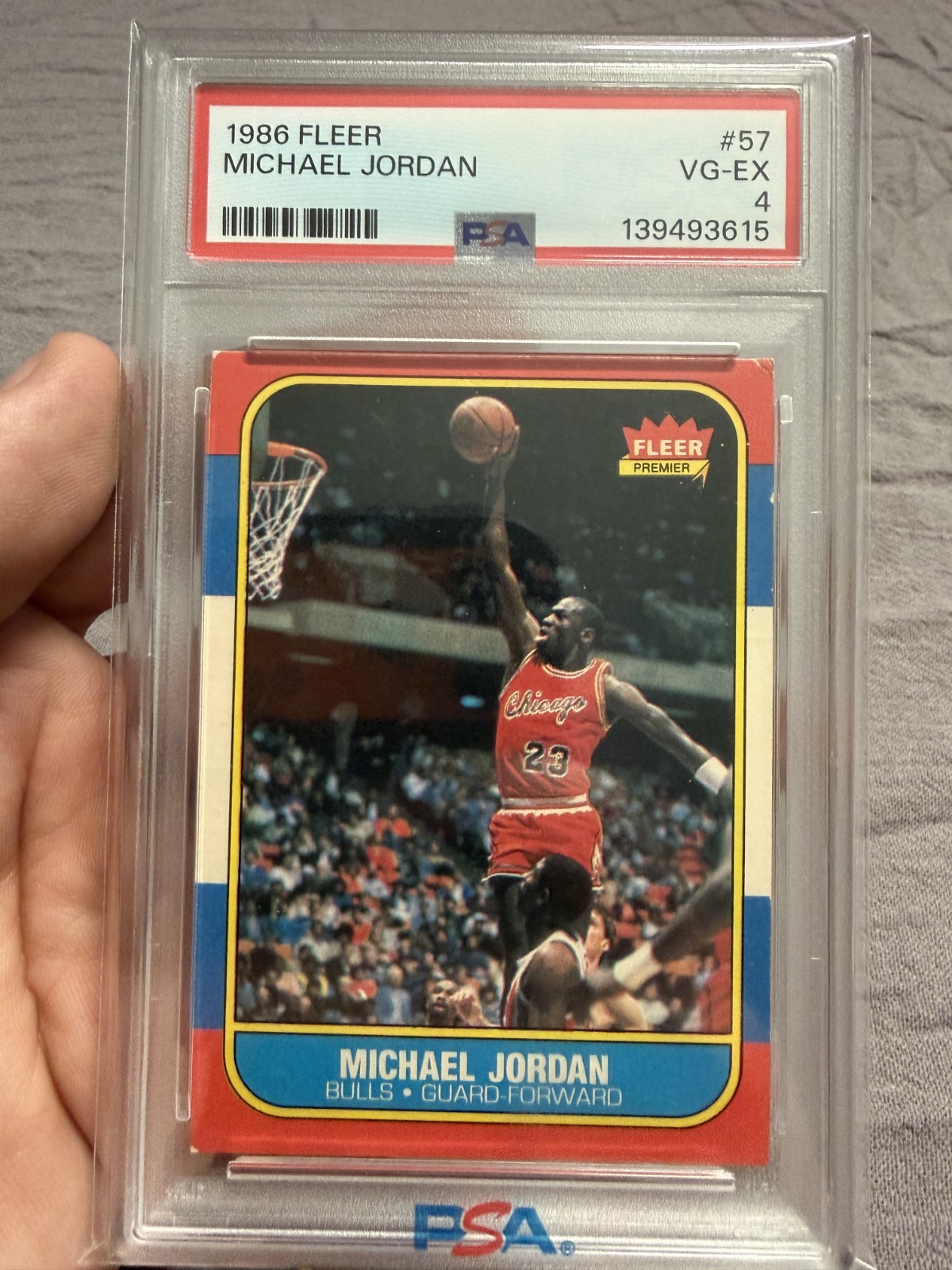 1986-87 Fleer - Michael Jordan #57 (RC) PSA GRADED 4