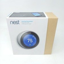 Google Nest Learning Thermostat 3rd Gen T3007ES Stainless Steel Open Box