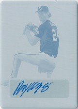 2022 Leaf Metal Perfect Game Metal Auto Printing Plates Cyan Bryce Eldridge 1/1