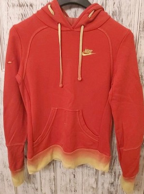 Nike rot & gelb Hoodie Sweatshirt Teens Jungen Größe M Grube zu Grube 18-19 Zoll