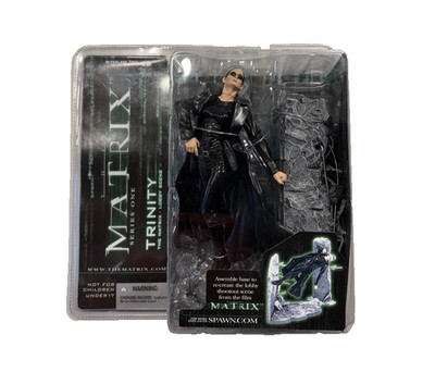 McFarlane Toys The Matrix Series 1   Trinity Lobby Scene Figure- UNOPENED