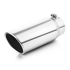 5 Inch Inlet Exhaust Tip, Bolt On 5" 5" inlet - 6" outlet, 15" long Polished