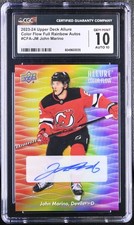 2023-24 Allure #CFA-JM John Marino Color Flow Full Rainbow Autos CGC 10
