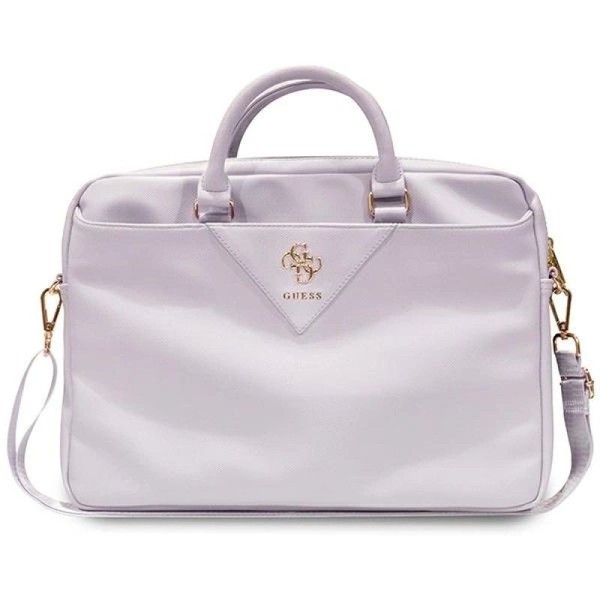 "Torba Guess Triangle 4G Na Laptopa 16\" - Fioletowa - Fioletowy Guess"-image
