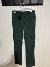 Class Club Boys Size 18 Modern Fit Hunter Green Chino Pants