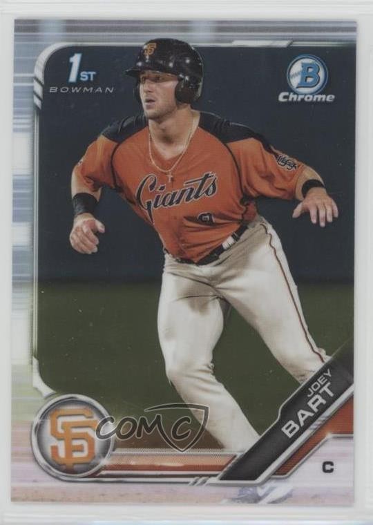 2019 Bowman Chrome Prospects Joey Bart #BCP-50 oc1