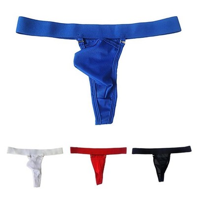 Men's Mesh Underwear Soft Pouch Thongs G String in Multiple Solid Colors
