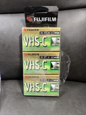 3 Fujifilm VHS-C Grade Camcorder 30 min Video Cassette Tapes