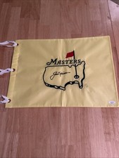 Jack Nicklaus Autographed Undated Masters Flag JSA Certified
