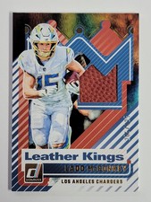 Panini Donruss Football Leather Kings Memorabilia Ladd McConkey Chargers 205/425