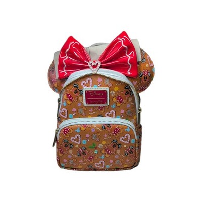 Loungefly Mickey Minnie Mouse Gingerbread NEW Disney Mini Backpack EARS Headband