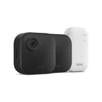 Outdoor 4-Core-Wireless Battery Operated Smart Security Camera System W/ 2-Camer
