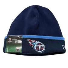 Tennessee Titans Beanie Cap Hat New Era Navy Blue Adult NFL Tech Knit NEW!