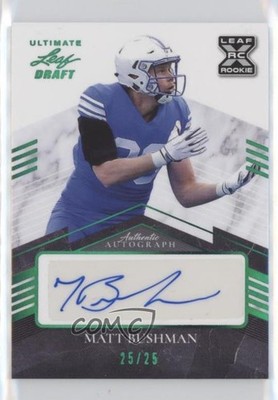 2021 Leaf Ultimate Draft Emerald Spectrum 25/25 Matt Bushman #BA-MB1 Auto 0u66