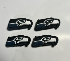 SEATTLE SEAHAWKS NFL FOOTBALL SHOE CHARMS LOT OF 4 CHARMS FITS CROCS